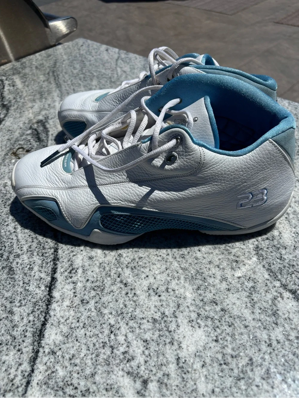 Jordan 21 Low Size 13 UNC Powder Blue/ White /Metallic Silver